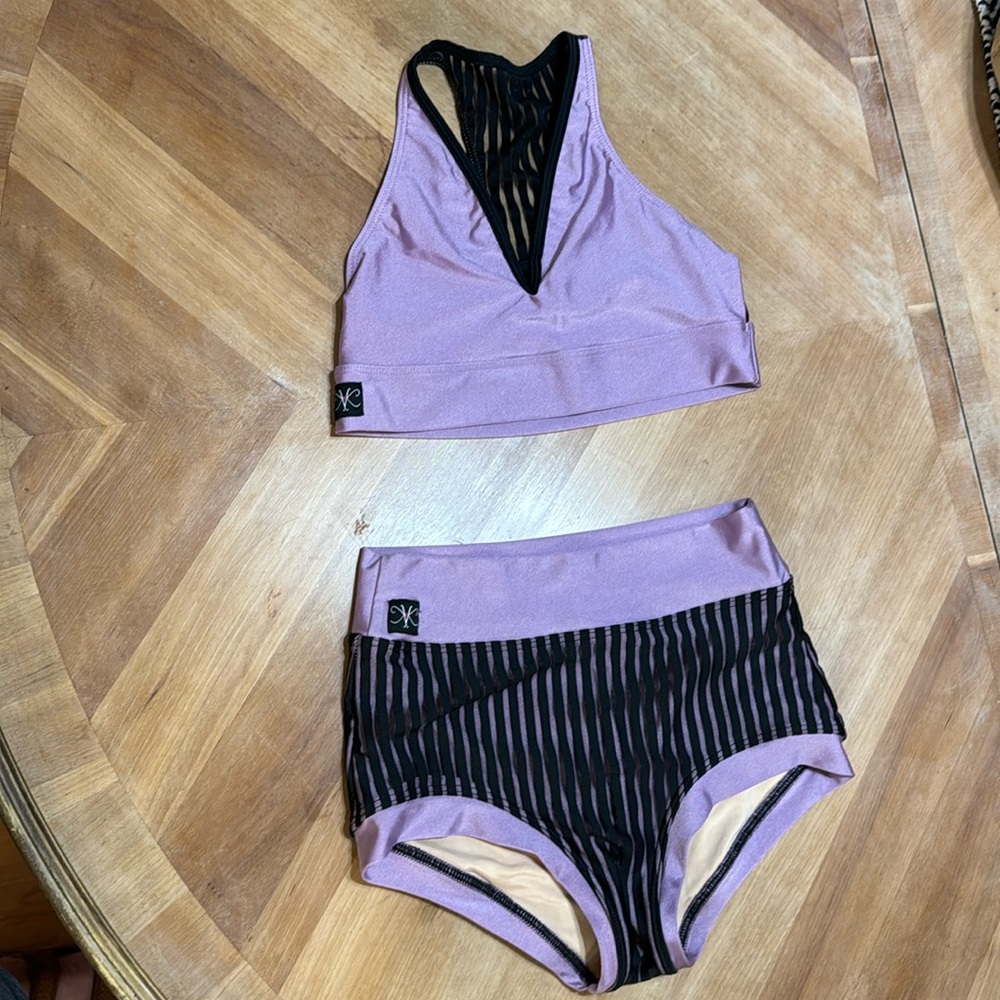 Kandi Kouture purple dance outfit
